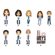 100 Tags, Apliques Para Festas Filmes - Grey's Anatomy Mod1