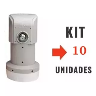 Kit Com 10 Peças - Lnbf ( Melhor Que Lnb ) Marca Imagevox Para Banda Ku - Universal - Simples - Hd