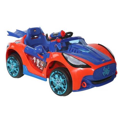 Disney Spider Man Supe Carro Convertible 6-volt / J Color Rojo
