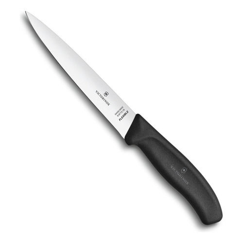 Cuchillo Filetero Victorinox® Flexible Swiss Classic, 16cm Color Negro