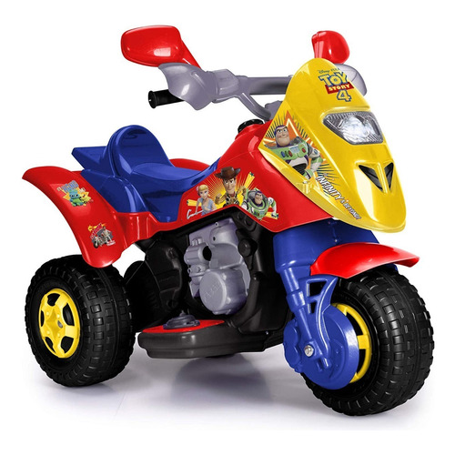 Trimoto Montable Eléctrico Feber Toy Story 4 Color Rojo/Amarillo/Azul