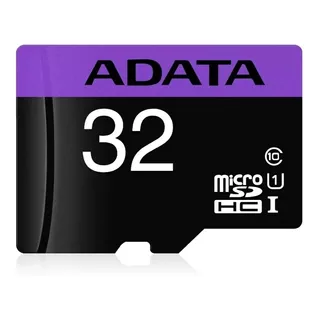 Tarjeta De Memoria Adata Ausdh32guicl10-ra1  Premier Con Adaptador Sd 32gb