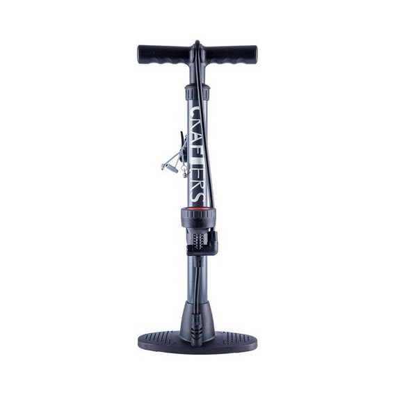Inflador Con Manómetro Crafters Bicicleta + Multiuso 160psi Color Negro