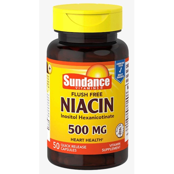 Vitamina B3 Niacina 500 Mg  Inocitol Sundance X 50 Capsulas