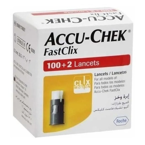 Accu Chek Fastclix Lancetas X 100 +2 Color Negro