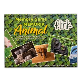 Juego De Memoria Animal Flink 100 Cartas