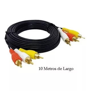Cable Rca A Rca / 10 Metros / Somos Mayoristas