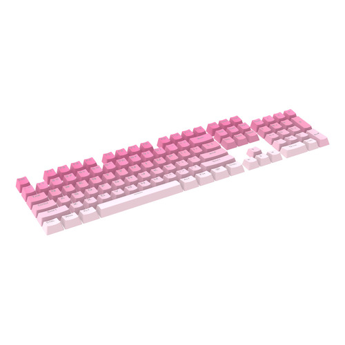 Teclas Gamer Redragon A133 Degradado Rosa A Blanco Ingles