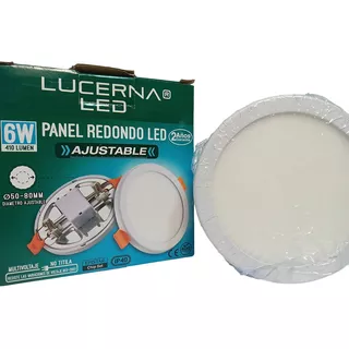 Lucerna 3703-b Panel Redondo Led Ajustable 6w 6500k