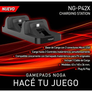 Estación De Carga Control Joystick Ps4 Doble Usb Playstation