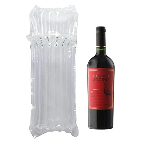 30 Bolsa Inflable Protectora Botella De Vino Columna Burbuja