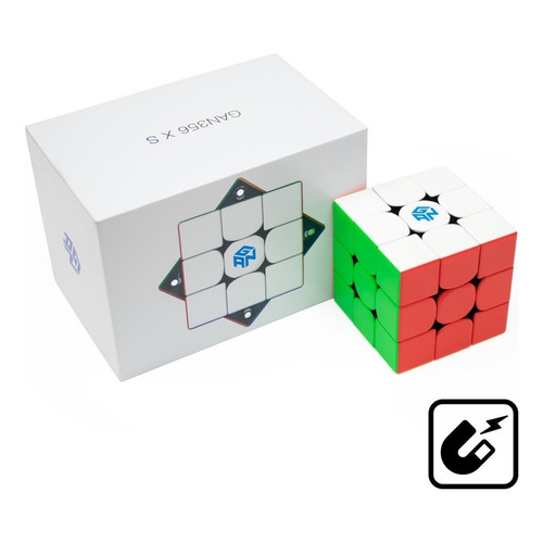 Magic Cube profesional, 3 x 3 x 3, 3 x 3, Gan 356 X S +, estructura lubricante, color sin adhesivo
