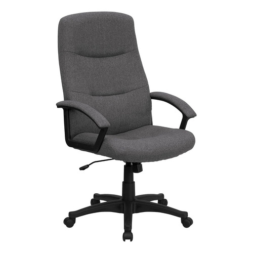 Muebles Flash Rochelle High Back Grey Fabric Executive Sw