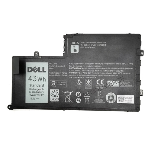 Batería Dell TRHFF de 3800mAh