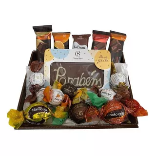 Cesta De Chocolates Cacau Show 15 Chocolate Premium Presente