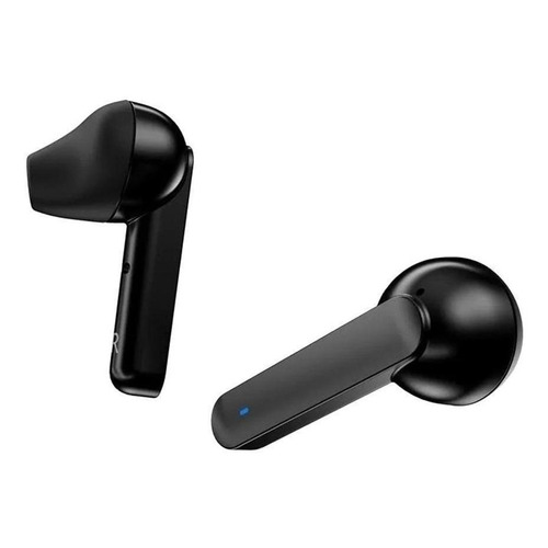 Audífono in-ear inalámbrico QCY T3 negro con luz LED