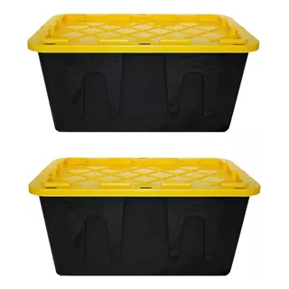 2 Caja Almacenamiento Plastico Uso Rudo 102lts