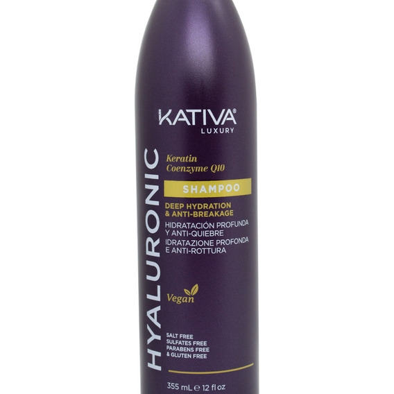  Kativa Hyaluronic Shampoo Hidratación Profunda Vegano Pelo