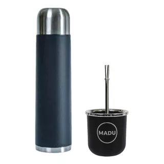 Set Matero Termo Mate Termico Bombilla Regalo Madu