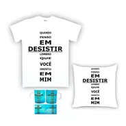Kit Camiseta, Almofada E Caneca Religião 05