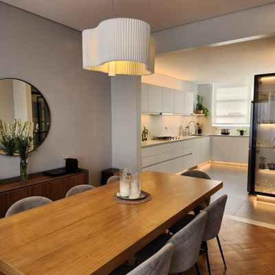 Lampara Colgante Led Flag 45 S Deño Sofisticado Mmo Blanco