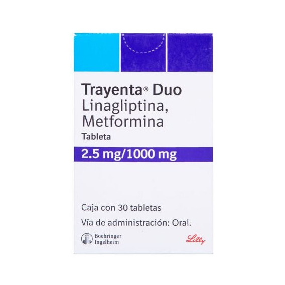 Trayenta Duo 30 Tabletas 2.5/500mg