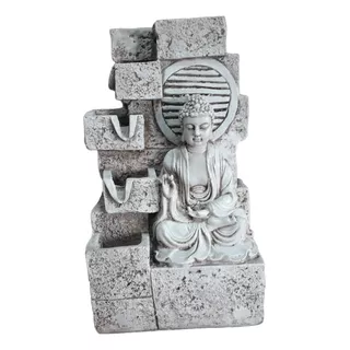 Fuente De Agua 43cm Buda Piedra Feng Shui Deco