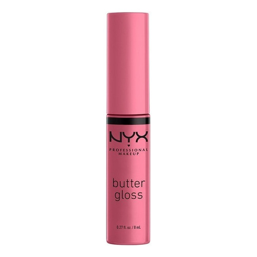 Labial Líquido Nyx Butter Gloss Cobertura Ligera A Media 8ml Color Angel food cake