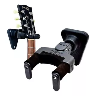 Suporte De Parede Para Pendurar Violão Violino Ukulele Ags Cor Preto