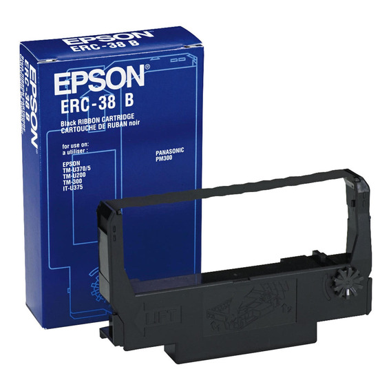 Epson Cinta Matricial Modelo Erc-38b Color Negro