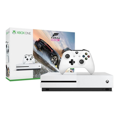 Microsoft Xbox One S 500GB Forza Horizon 3 Bundle  color blanco