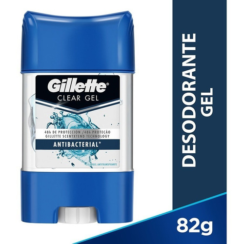 Antitranspirante Gillette Antibacterial Clear Gel 82 G