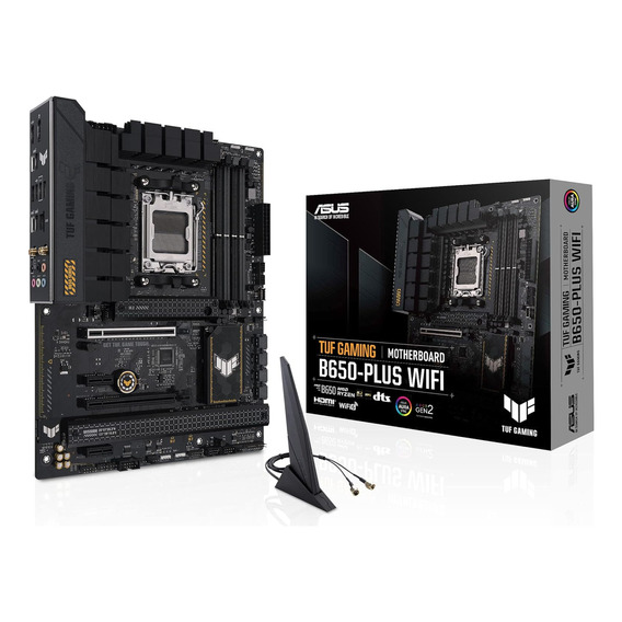 Placa Asus Tuf B650-plus Wifi Amd Ryzen Ddr5 Am5 Color Negro