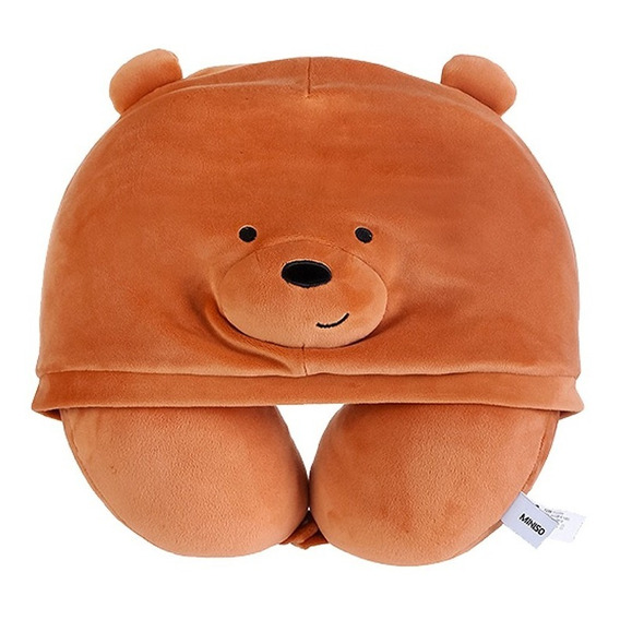 Miniso Almohada Para Viaje Con Capucha Grizzly Café Wbb