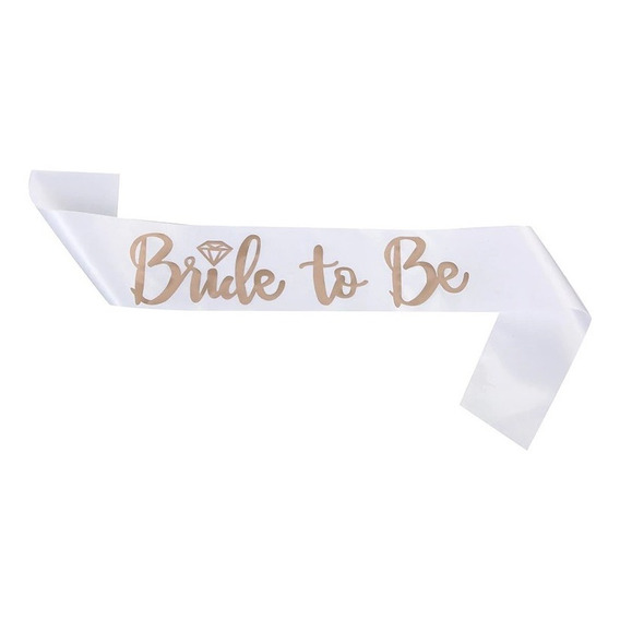 Banda  Bride To Be  (novia) Blanca