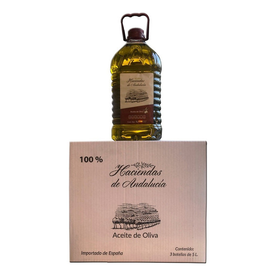 Caja Con 3 Aceites De Oliva 100% Puro Español 15 Litros