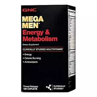 Gnc Mega Men Metabolismo Energético Mujeres Mujeres Negro Ad