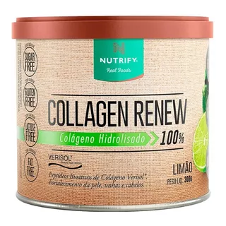 Colágeno Verisol Renew 100% Hidrolisado 300g Limão - Nutrify
