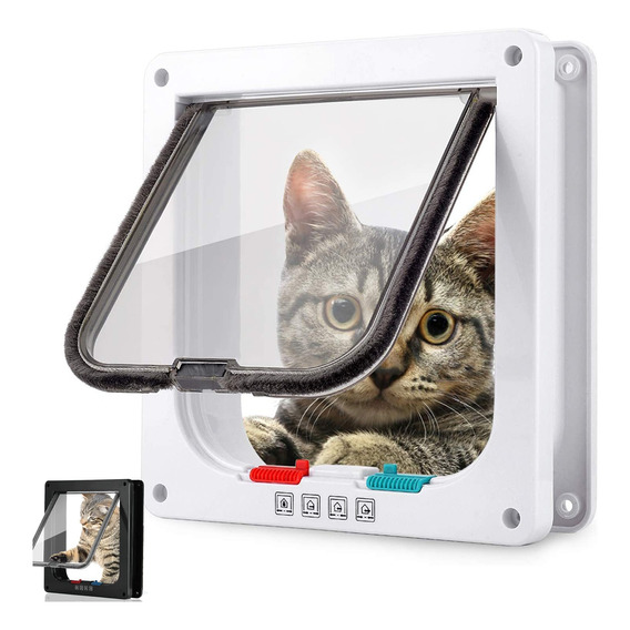 Puerta Xl Interior Para Gatos Y Perros Mascotas 28.5*25 Cm