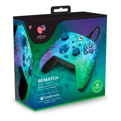 Control Alámbrico Pdp Glitch / Xbox One / Xbox Series X·s Color Verde