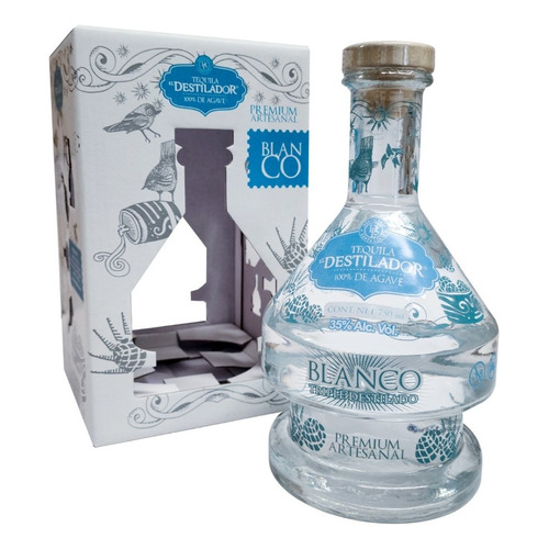 Tequila Destilador Artesanal Blanco 750ml