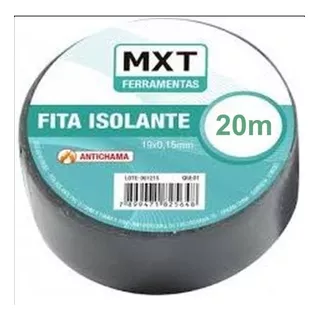 Fita Isolante Antichama Pvc 0.15mm X 19mm - 20 Metros