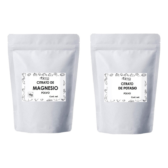 500 G Citrato De Magnesio + 500 G Citrato De Potasio 