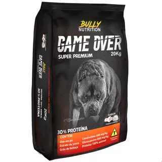 Alimentação Canina 30% Proteína Game Over 20kg Todas Raças