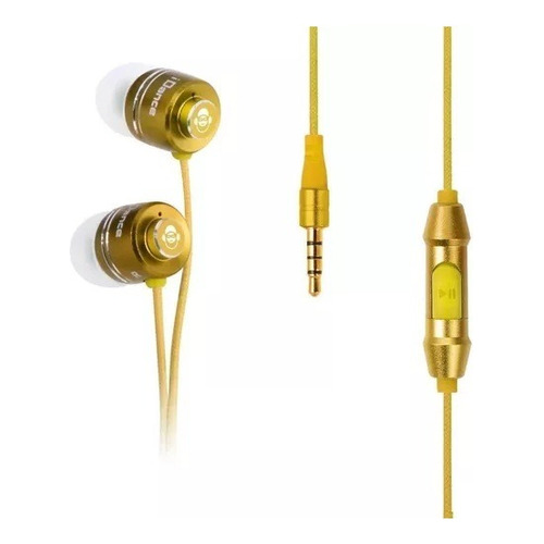 Auricular In Ear Con Mic Idance Eb-x203 Y 204 Y Funda ! Color Amarillo