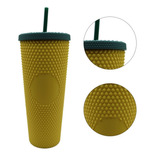 Termo Tumbler Vaso Studded Plastico Popote 700 Ml Colores Color Piña Matte