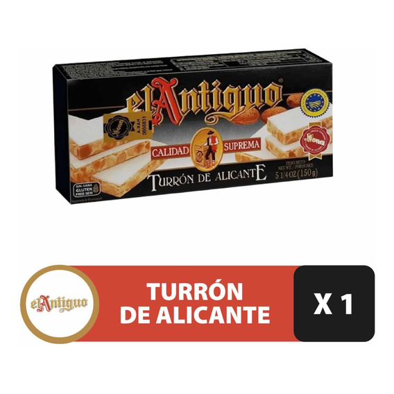 Turrón De Alicante Español El Antiguo X 150 Grs.