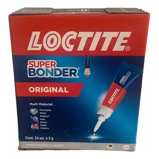 Pega Loctite Super Bonder De 3gr Caja X 24 Und