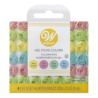 Caja De Colorantes Gel Wilton 4 Ud. 35 Ml