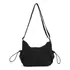 Bandolera Canva Modelo Mykonos De Nylon Con Bolsillo 30553 Crema Lisa